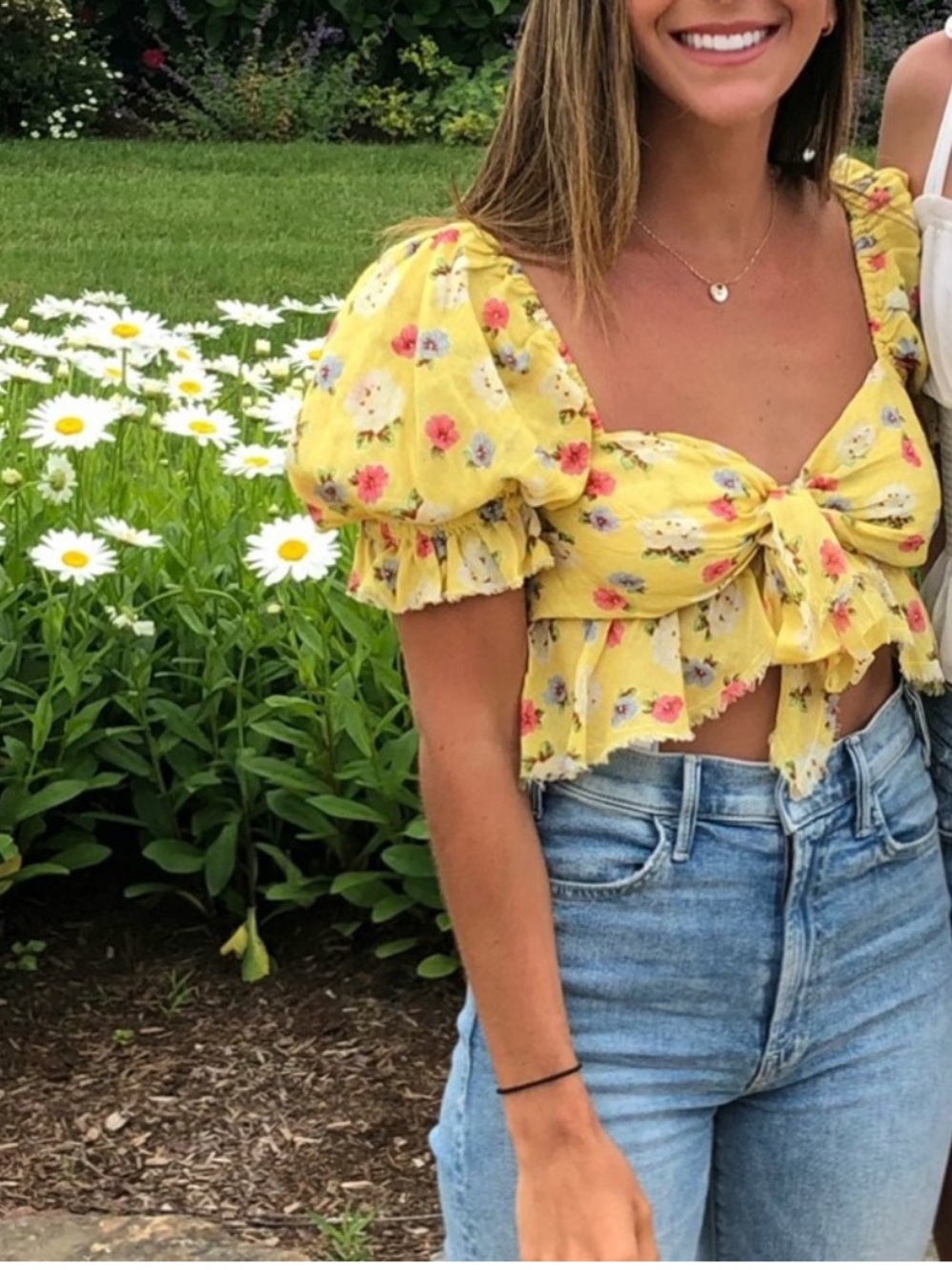 Loveshackfancy Soleil Cropped Top - Sunbath